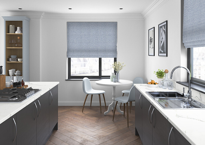 Aztec, Indigo - Roman Blind - Image 5